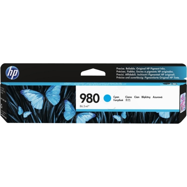 HP D8J07A/980 Tintenpatrone cyan, 6.600 Seiten ISO/IEC 24711 86.5ml