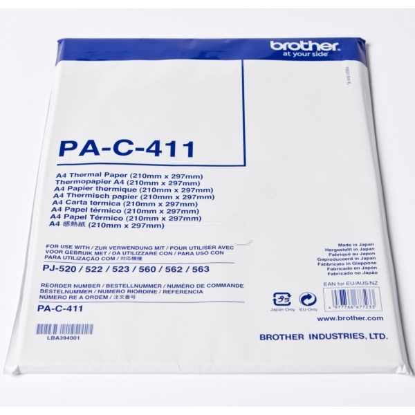 Brother PA-C411 Thermo-Transfer-Papier DIN A4, 100 Seiten