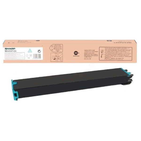 Sharp MX-61GTCA Toner cyan High-Capacity, 24.000 Seiten ISO/IEC 19752