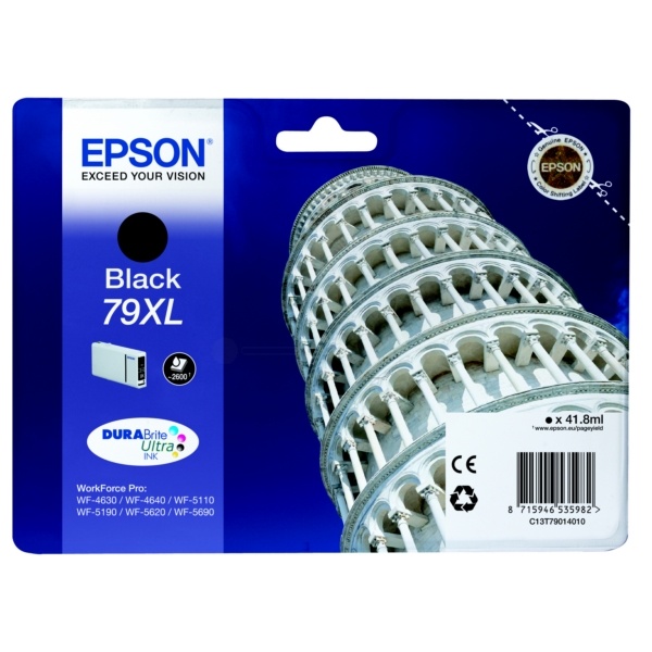 Epson C13T79014010/79XL Tintenpatrone schwarz High-Capacity, 2.600 Seiten 41.8ml