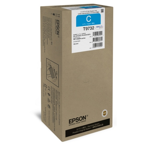 Epson C13T97320N/T9732 Tintenpatrone cyan, 22.000 Seiten 192.4ml