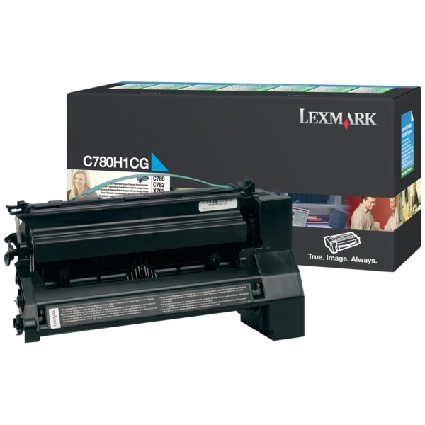 Lexmark C780H1CG Tonerkartusche cyan return program, 10.000 Seiten/5%