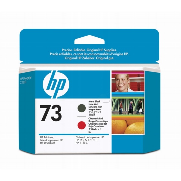 HP CD949A/73 Druckkopf schwarz matt +chrom. rot 130ml