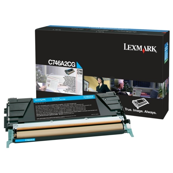 Lexmark C746A2CG Tonerkartusche cyan, 7.000 Seiten ISO/IEC 19798