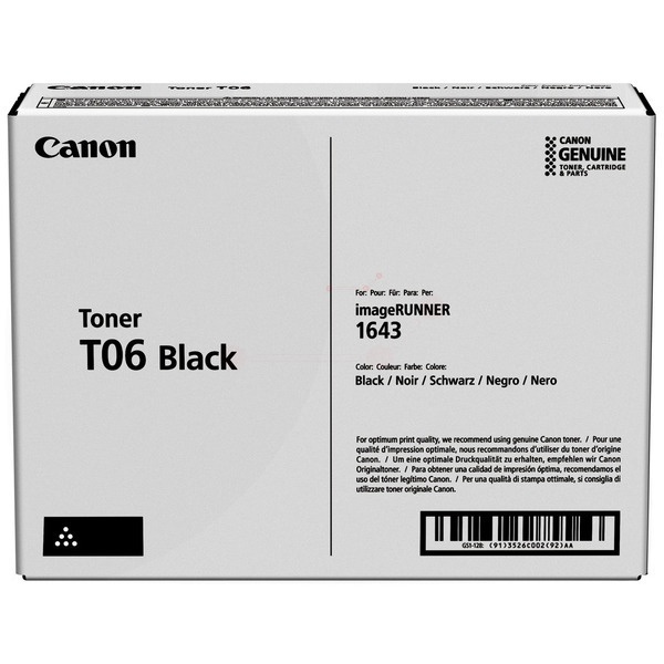 Canon 3526C002/T06 Tonerkartusche, 20.500 Seiten ISO/IEC 19752