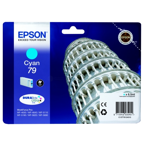 Epson C13T79124010/79 Tintenpatrone cyan, 800 Seiten 6.5ml