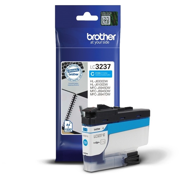 Brother LC-3237C Tintenpatrone cyan, 1.500 Seiten