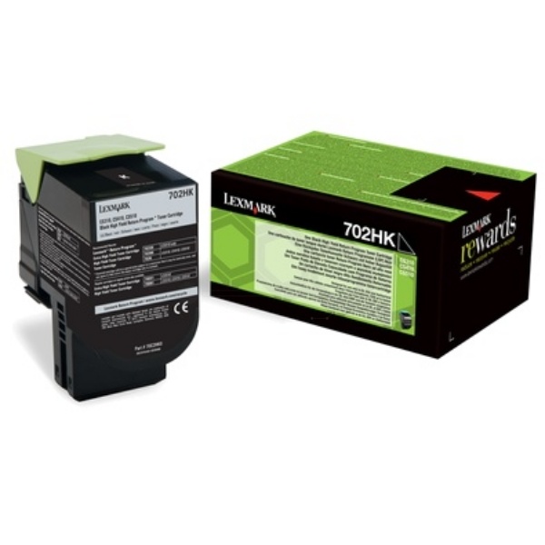 Lexmark 70C2HK0/702HK Toner-Kit schwarz return program, 4.000 Seiten ISO/IEC 19798