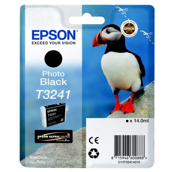 Epson C13T32414010/T3241 Tintenpatrone schwarz, 4.200 Seiten 14ml