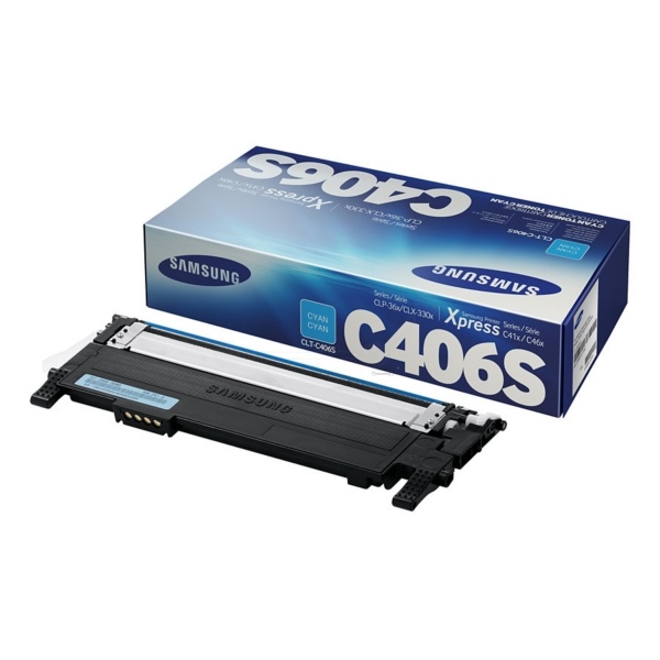 Samsung CLT-C406S/ELS/C406 Toner cyan, 1.000 Seiten ISO/IEC 19798