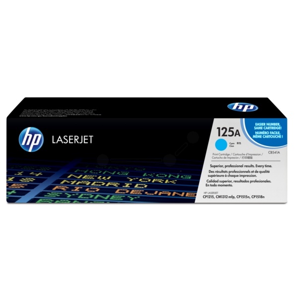 HP CB541A/125A Tonerkartusche cyan, 1.400 Seiten ISO/IEC 19798