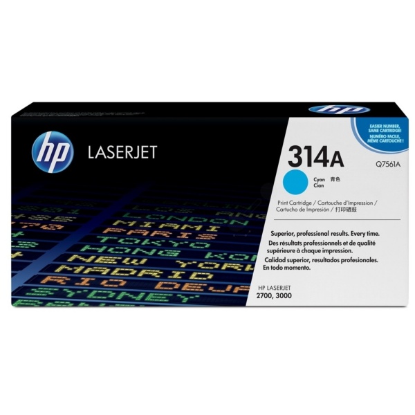 HP Q7561A/314A Tonerkartusche cyan, 3.500 Seiten/5%