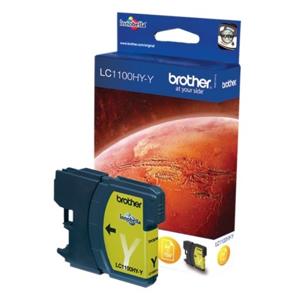 Brother LC-1100HYY Tintenpatrone gelb High-Capacity, 750 Seiten ISO/IEC 24711 10.1ml