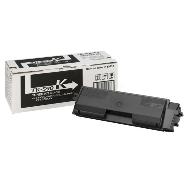 Kyocera 1T02KV0NL0/TK-590K Toner-Kit schwarz, 7.000 Seiten ISO/IEC 19798