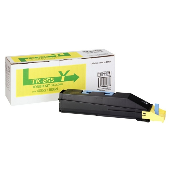 Kyocera 1T02H7AEU0/TK-855Y Toner gelb, 18.000 Seiten/5%