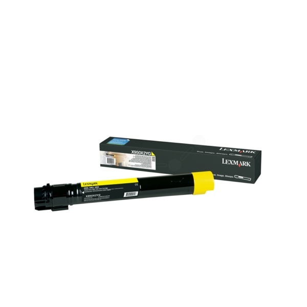 Lexmark X950X2YG Toner gelb extra High-Capacity, 22.000 Seiten ISO/IEC 19752