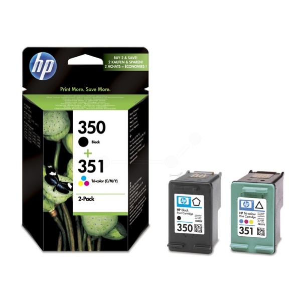 HP SD412EE/350+351 Druckkopfpatrone Multipack schwarz + color 200 pg + 170 pg VE=2