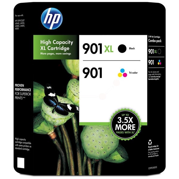 HP SD519AE/901XL+901 Druckkopfpatrone Multipack schwarz + color 700 pg + 360 pg VE=2