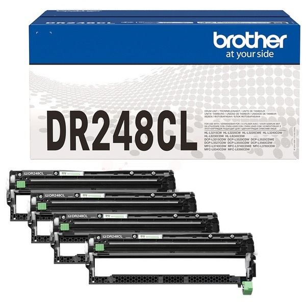 Brother DR-248CL Drum Kit Bk,C,M,Y, 4x15.000 Seiten VE=4