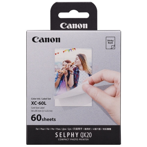 Canon 6756C001/XC-60L Fotokartusche Etiketten 54x85mm, 60 Seiten