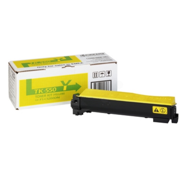 Kyocera 1T02HMAEU0/TK-550Y Toner gelb, 6.000 Seiten/5%