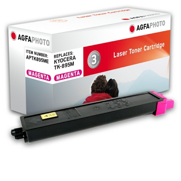 AgfaPhoto APTK895ME Toner magenta, 6.000 Seiten 120 Gramm (ersetzt Kyocera TK-895M)