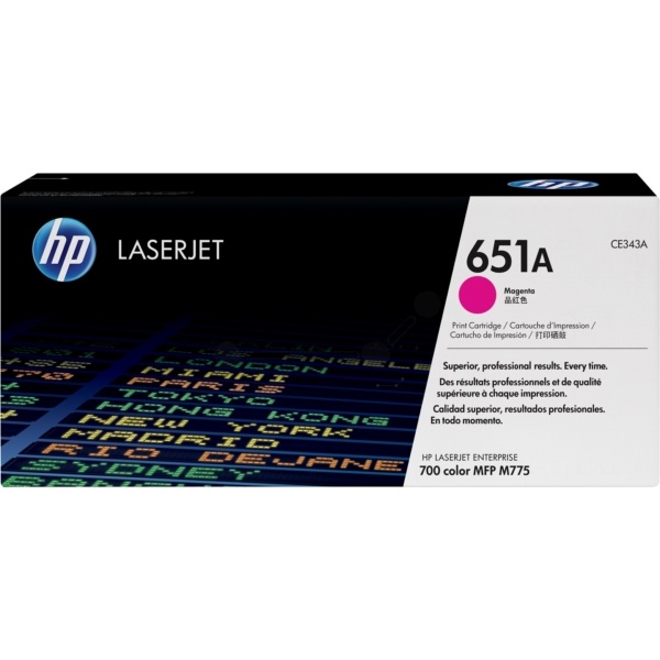 HP CE343A/651A Tonerkartusche magenta, 16.000 Seiten ISO/IEC 19798