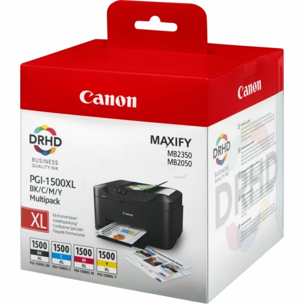 Canon 9182B010/PGI-1500XLCMYBK Tintenpatrone MultiPack Bk,C,M,Y 34ml + 3x12ml VE=4