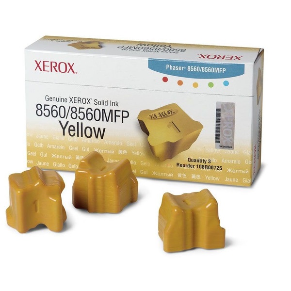 Xerox 108R00725 Festtinte in Color-Stix gelb, 3x3.400 Seiten VE=3