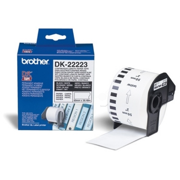 Brother DK-22223 DirectLabel Etiketten weiss 50mm x 30,48m