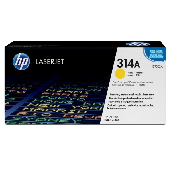 HP Q7562A/314A Tonerkartusche gelb, 3.500 Seiten/5%