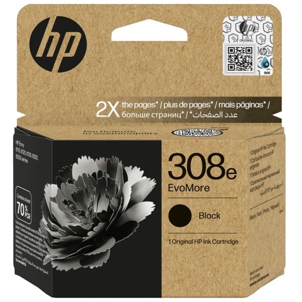 HP 7FP22UE/308E Druckkopfpatrone schwarz Evomore