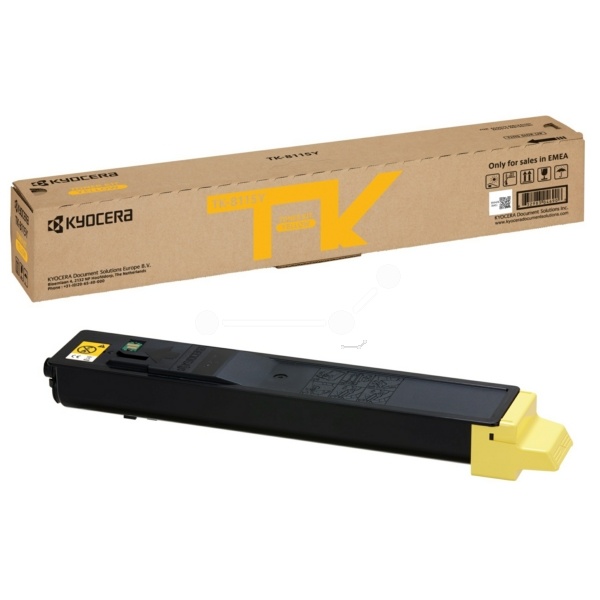 Kyocera 1T02P3ANL0/TK-8115Y Toner-Kit gelb, 6.000 Seiten ISO/IEC 19752