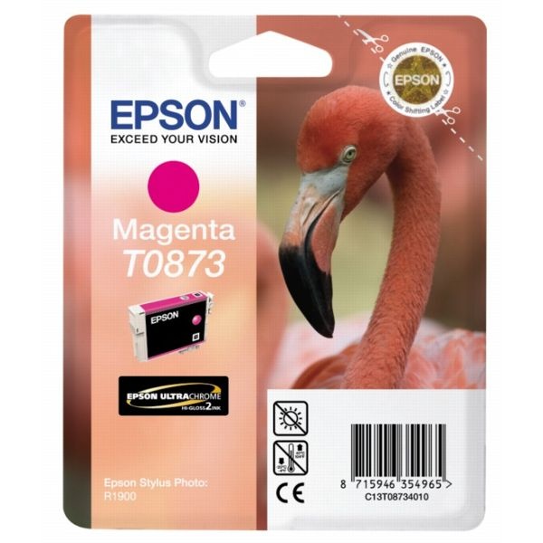 Epson C13T08734010/T0873 Tintenpatrone magenta, 890 Seiten ISO/IEC 24711 11.4ml