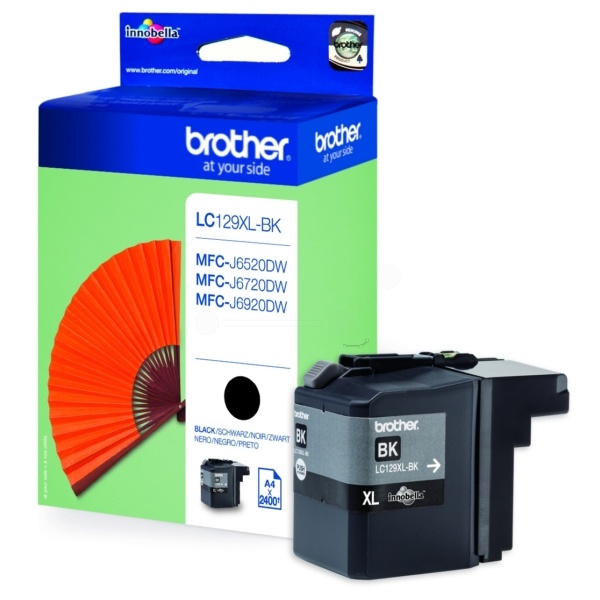 Brother LC-129XLBK Tintenpatrone schwarz, 2.400 Seiten ISO/IEC 24711 50ml