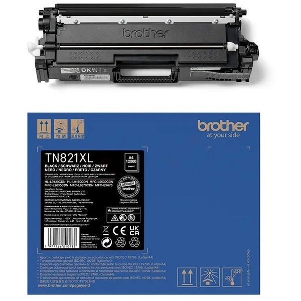 Brother TN-821XLBK Toner-Kit schwarz, 12.000 Seiten ISO/IEC 19752