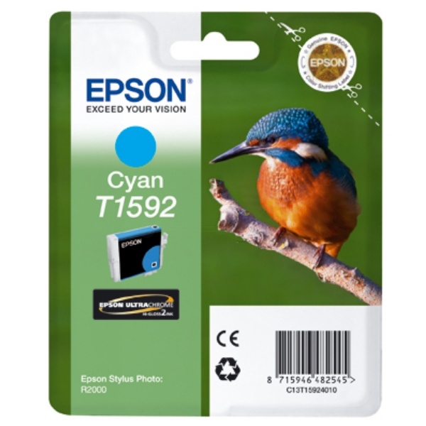 Epson C13T15924010/T1592 Tintenpatrone cyan 17ml