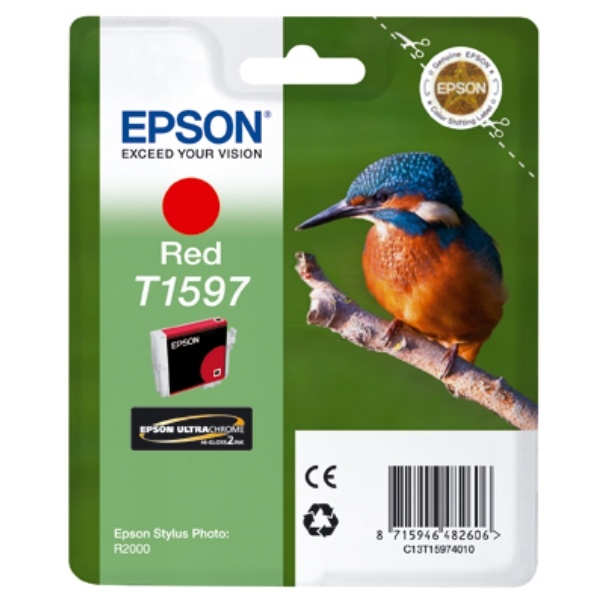 Epson C13T15974010/T1597 Tintenpatrone rot 17ml