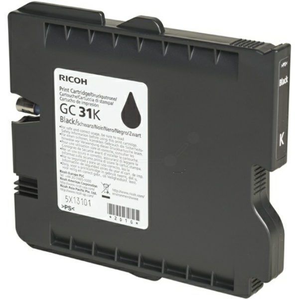 Ricoh 405688/GC-31K Gelkartusche schwarz, 1.920 Seiten ISO/IEC 24711 28ml