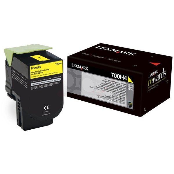 Lexmark 70C0H40/700H4 Toner-Kit gelb, 3.000 Seiten ISO/IEC 19798