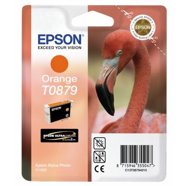 Epson C13T08794010/T0879 Tintenpatrone orange, 1.215 Seiten ISO/IEC 24711 11.4ml