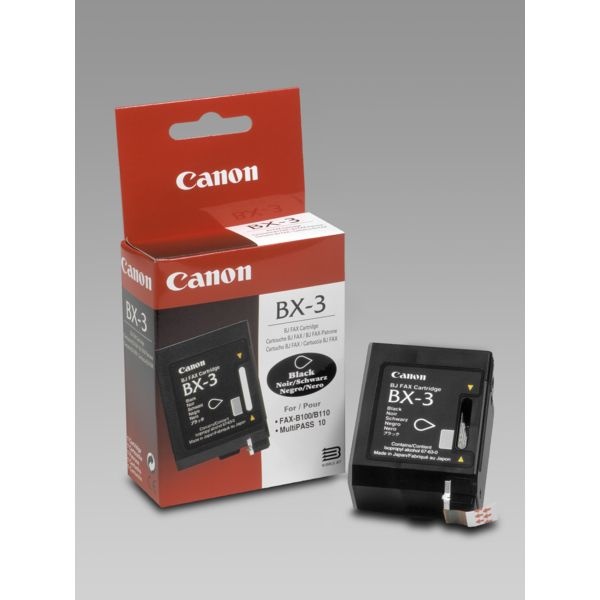 Canon 0884A002/BX-3 Druckkopfpatrone schwarz, 700 Seiten ISO/IEC 24711 29ml