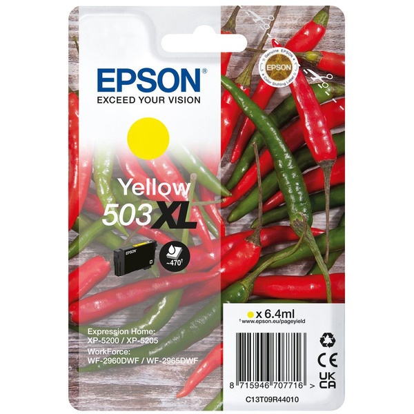 Epson C13T09R44010/503XL Tintenpatrone gelb High-Capacity, 470 Seiten 6,4ml