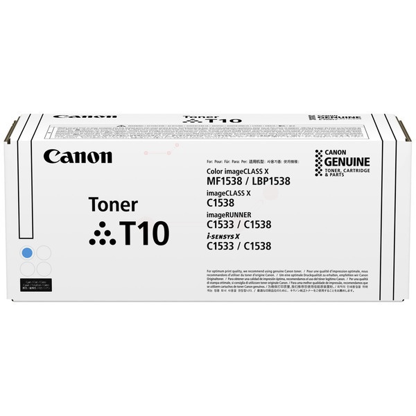 Canon 4565C001/T10 Tonerkartusche cyan High-Capacity, 10.000 Seiten ISO/IEC 19752