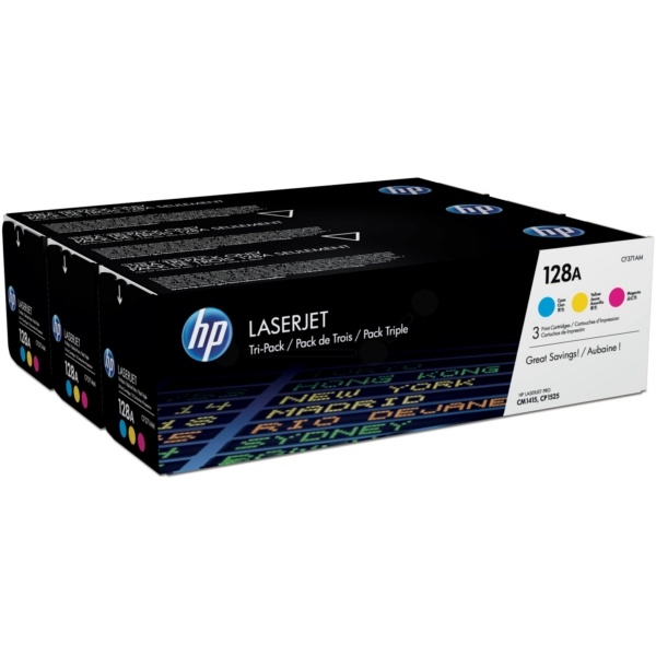 HP CF371AM/128A Toner MultiPack C,M,Y, 3x1.300 Seiten ISO/IEC 19798 VE=3