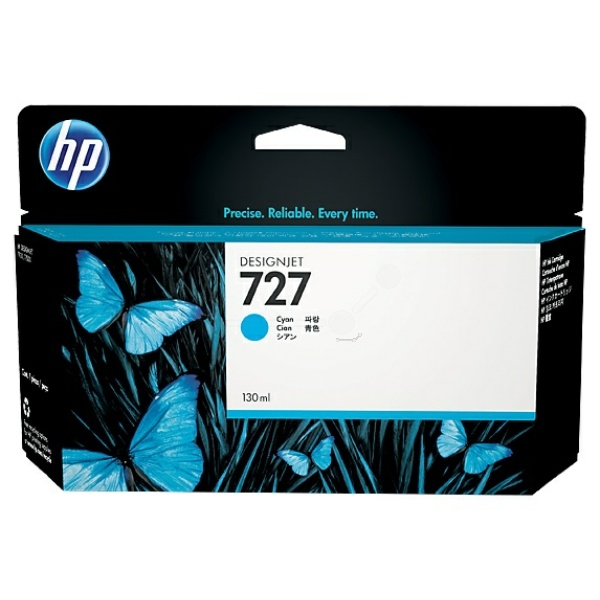 HP F9J76A/727 Tintenpatrone cyan 300ml