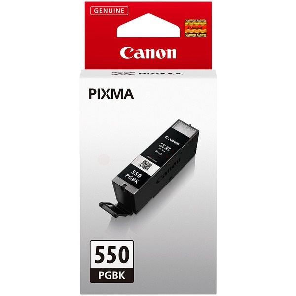 Canon 6496B001/PGI-550PGBK Tintenpatrone schwarz pigmentiert, 300 Seiten ISO/IEC 24711 2425 Fotos 15ml