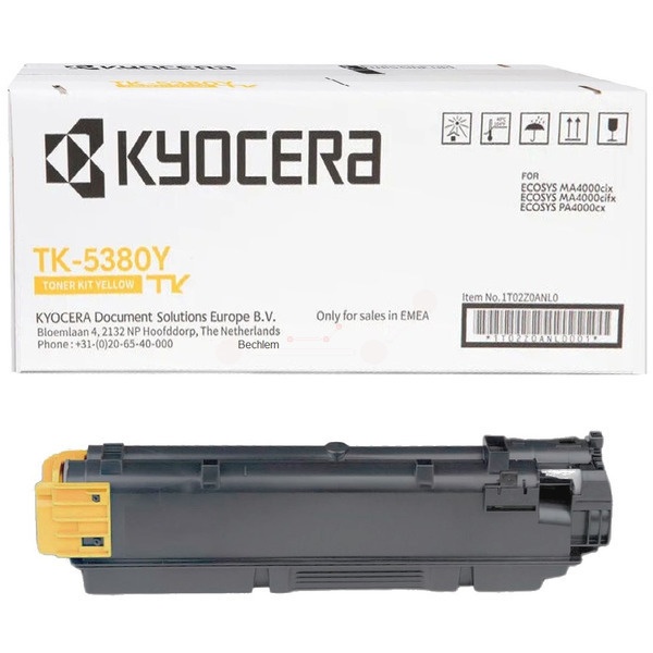 Kyocera 1T02Z0ANL0/TK-5380Y Toner-Kit gelb, 10.000 Seiten ISO/IEC 19752