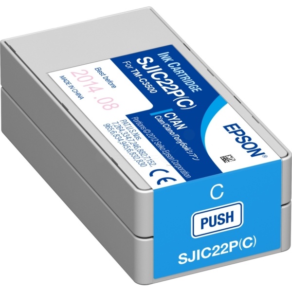 Epson C33S020602/SJI-C-22-P-(C) Tintenpatrone cyan 32,5ml