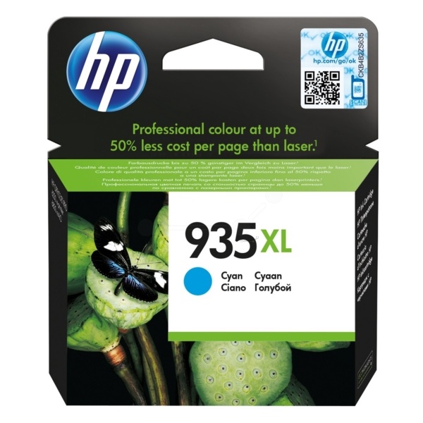 HP C2P24AE/935XL Tintenpatrone cyan High-Capacity, 825 Seiten ISO/IEC 24711 9.5ml